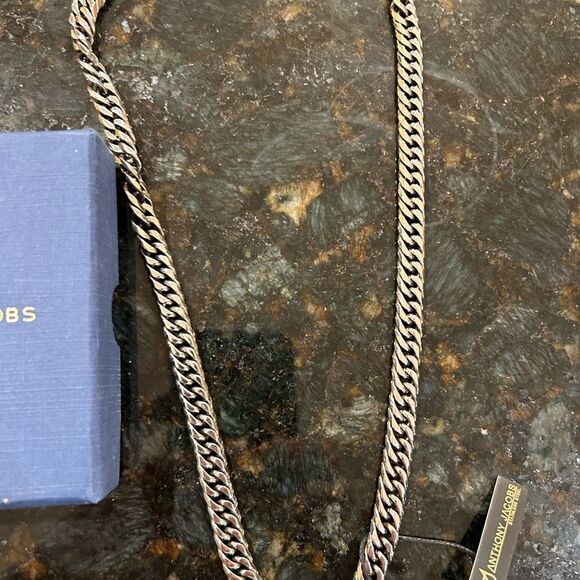 Unisex Anthony Jacobs stainless steel necklace - Picture 4 of 7